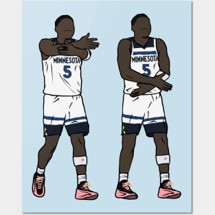 Anthony Edwards Chop Celebration Posters and Art